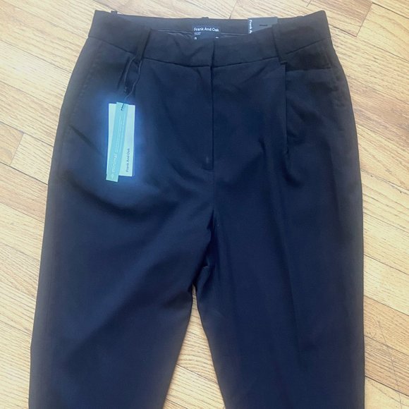 NEW Frank & Oak "Grant" High-Rise Tapered Pants - Picture 1 of 7